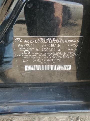 Photo 11 VIN: 5NPE24AF9GH416751 - HYUNDAI SONATA SE 