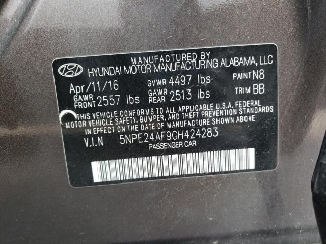 Photo 11 VIN: 5NPE24AF9GH424283 - HYUNDAI SONATA 