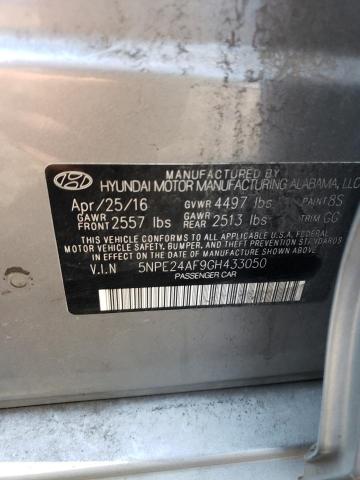 Photo 11 VIN: 5NPE24AF9GH433050 - HYUNDAI SONATA 