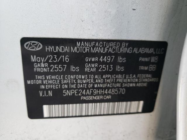 Photo 9 VIN: 5NPE24AF9HH448570 - HYUNDAI SONATA SE 