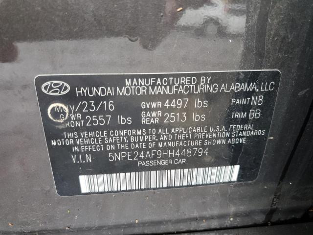 Photo 11 VIN: 5NPE24AF9HH448794 - HYUNDAI SONATA SE 