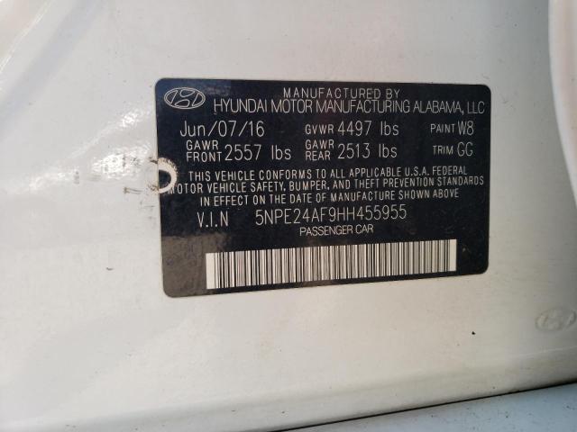 Photo 11 VIN: 5NPE24AF9HH455955 - HYUNDAI SONATA 