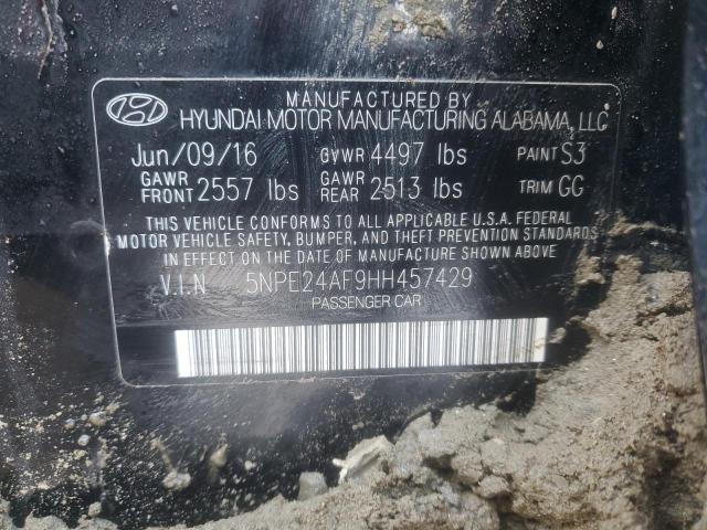 Photo 12 VIN: 5NPE24AF9HH457429 - HYUNDAI SONATA SE 