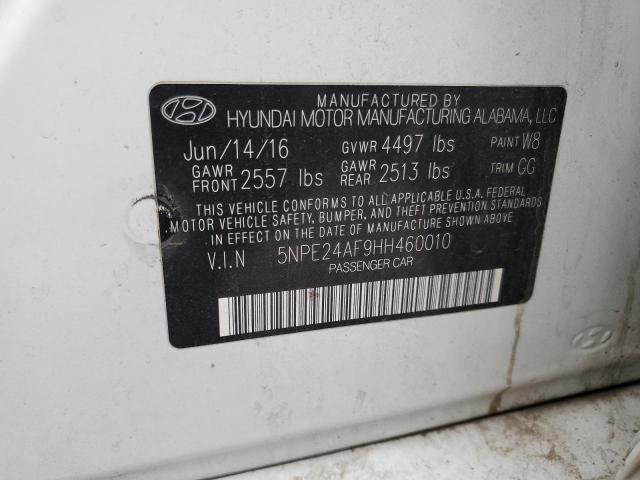 Photo 11 VIN: 5NPE24AF9HH460010 - HYUNDAI SONATA SE 