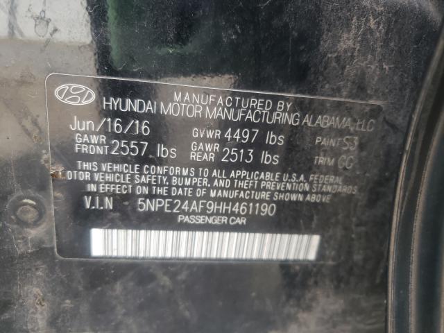 Photo 9 VIN: 5NPE24AF9HH461190 - HYUNDAI SONATA SE 