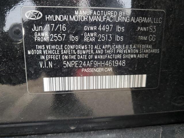 Photo 11 VIN: 5NPE24AF9HH461948 - HYUNDAI SONATA SE 