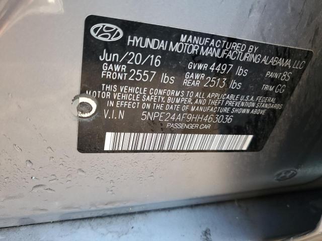 Photo 12 VIN: 5NPE24AF9HH463036 - HYUNDAI SONATA SE 