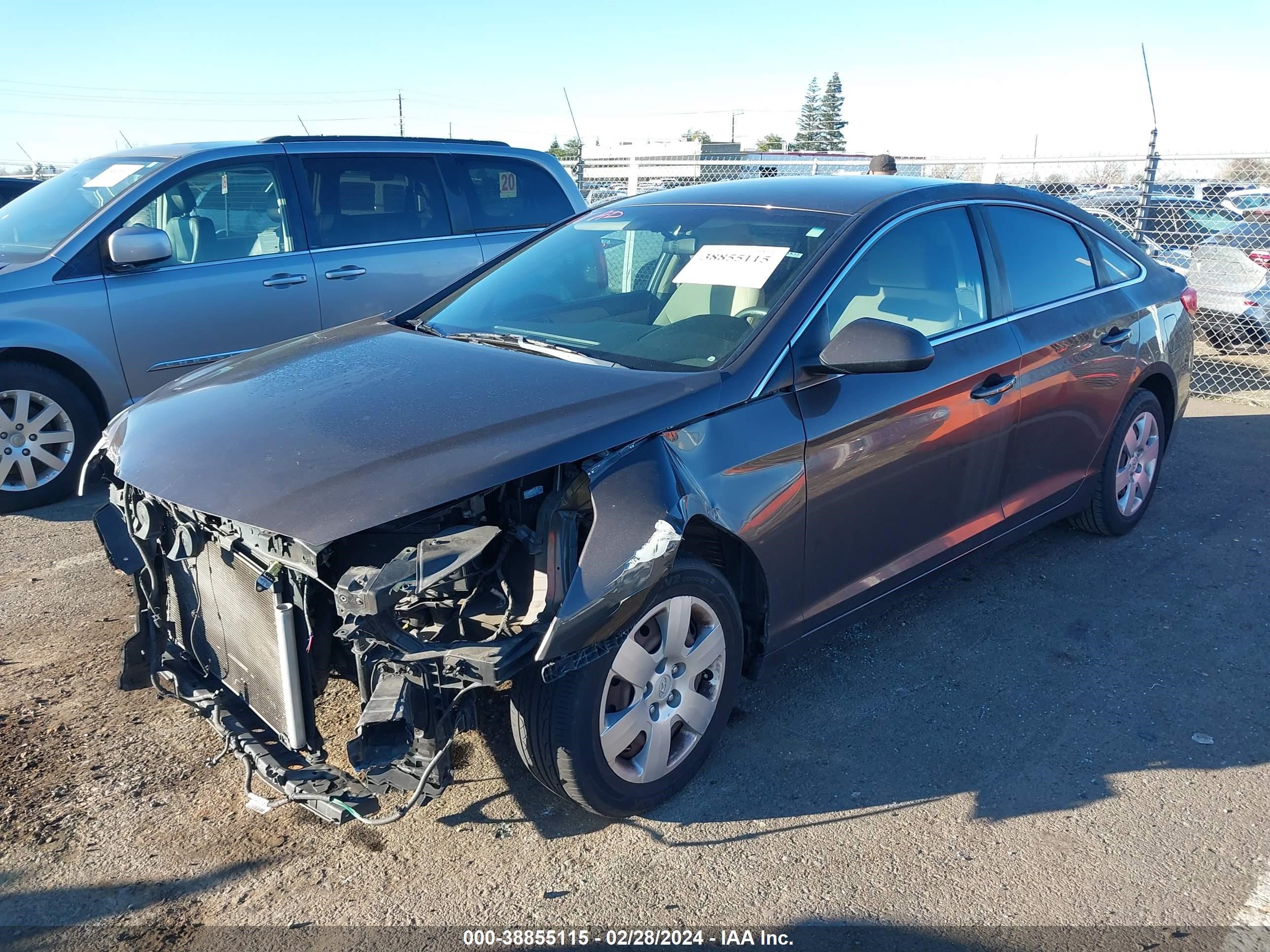 Photo 1 VIN: 5NPE24AF9HH463344 - HYUNDAI SONATA 