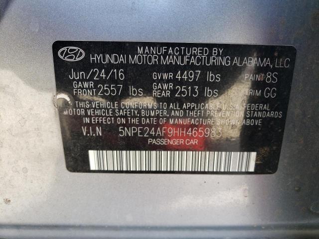 Photo 11 VIN: 5NPE24AF9HH465983 - HYUNDAI SONATA 