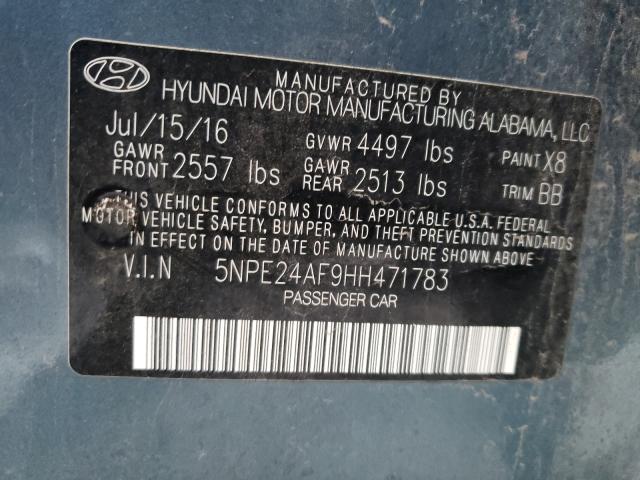 Photo 9 VIN: 5NPE24AF9HH471783 - HYUNDAI SONATA 