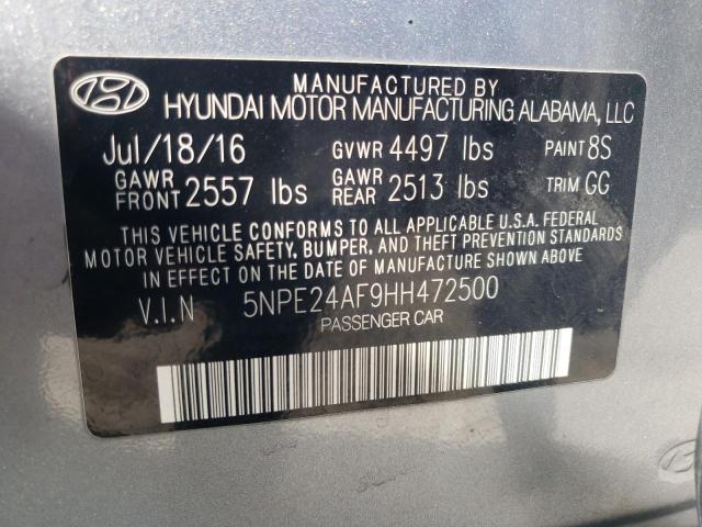 Photo 12 VIN: 5NPE24AF9HH472500 - HYUNDAI SONATA SE 