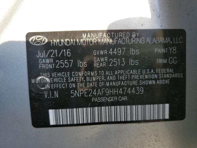 Photo 11 VIN: 5NPE24AF9HH474439 - HYUNDAI SONATA SE 