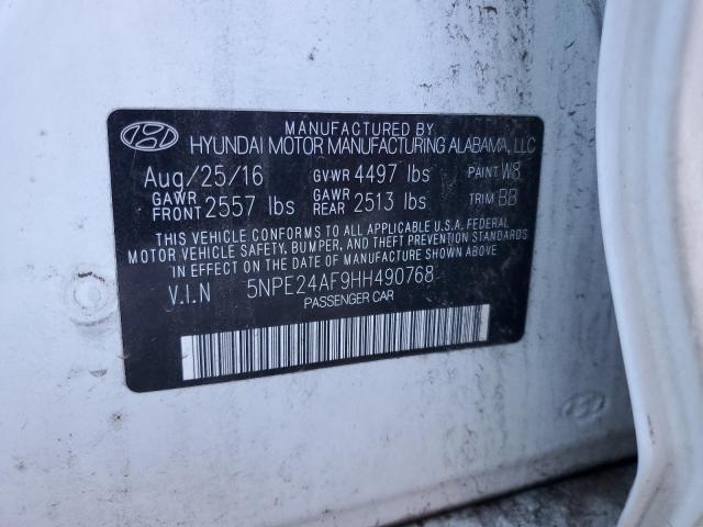 Photo 12 VIN: 5NPE24AF9HH490768 - HYUNDAI SONATA SE 