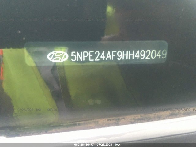 Photo 8 VIN: 5NPE24AF9HH492049 - HYUNDAI SONATA 