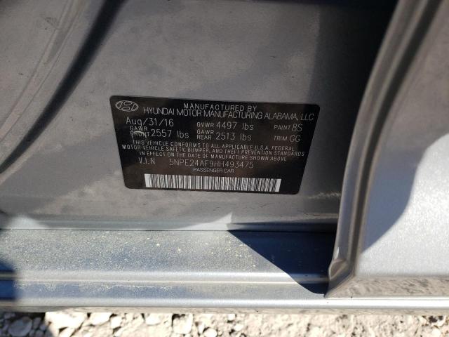 Photo 11 VIN: 5NPE24AF9HH493475 - HYUNDAI SONATA SE 