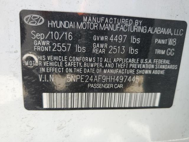 Photo 11 VIN: 5NPE24AF9HH497445 - HYUNDAI SONATA 