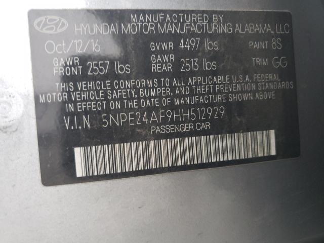 Photo 11 VIN: 5NPE24AF9HH512929 - HYUNDAI SONATA 