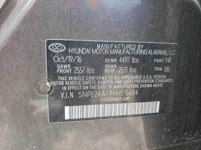 Photo 11 VIN: 5NPE24AF9HH515684 - HYUNDAI SONATA SE 