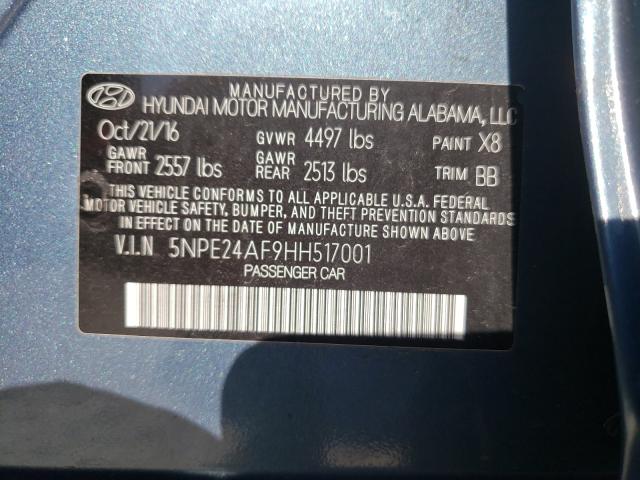 Photo 9 VIN: 5NPE24AF9HH517001 - HYUNDAI SONATA SE 