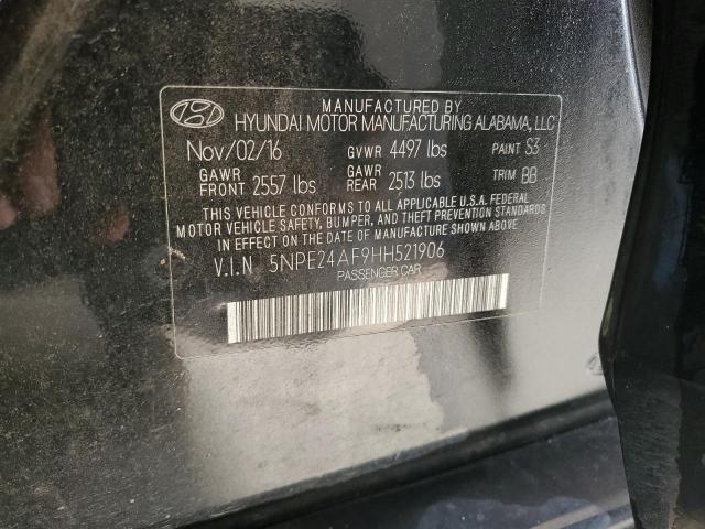 Photo 11 VIN: 5NPE24AF9HH521906 - HYUNDAI SONATA 