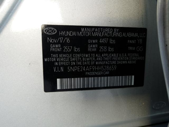 Photo 9 VIN: 5NPE24AF9HH528659 - HYUNDAI SONATA SE 