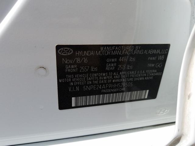 Photo 9 VIN: 5NPE24AF9HH529505 - HYUNDAI SONATA SE 