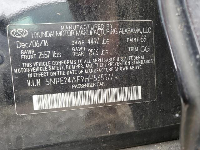 Photo 11 VIN: 5NPE24AF9HH535577 - HYUNDAI SONATA SE 