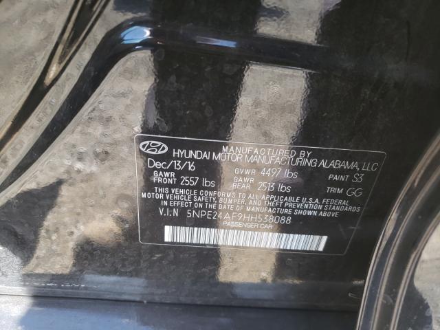 Photo 9 VIN: 5NPE24AF9HH538088 - HYUNDAI SONATA SE 