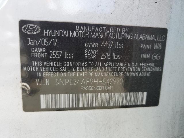 Photo 11 VIN: 5NPE24AF9HH542920 - HYUNDAI SONATA 