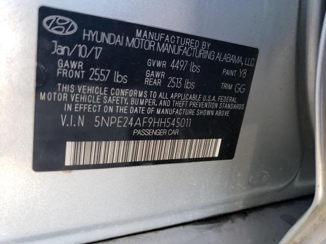 Photo 11 VIN: 5NPE24AF9HH545011 - HYUNDAI SONATA 