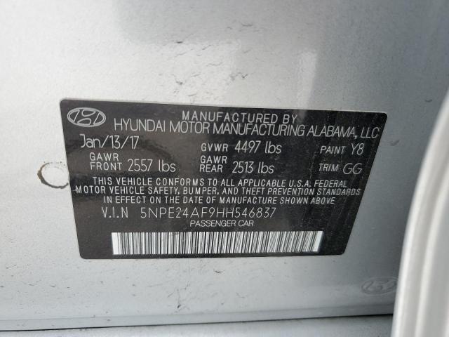 Photo 9 VIN: 5NPE24AF9HH546837 - HYUNDAI SONATA SE 