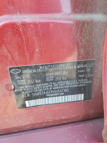 Photo 11 VIN: 5NPE24AF9HH547180 - HYUNDAI SONATA SE 