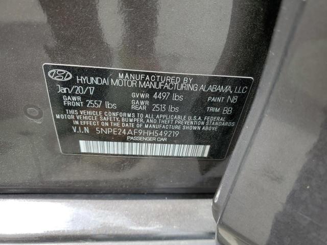 Photo 9 VIN: 5NPE24AF9HH549219 - HYUNDAI SONATA SE 