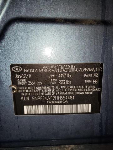 Photo 11 VIN: 5NPE24AF9HH554484 - HYUNDAI SONATA SE 