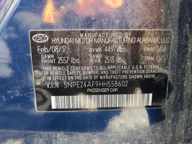 Photo 11 VIN: 5NPE24AF9HH558602 - HYUNDAI SONATA 