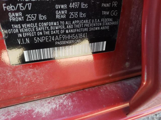 Photo 9 VIN: 5NPE24AF9HH561841 - HYUNDAI SONATA SE 