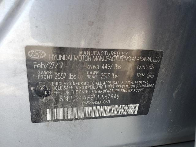 Photo 11 VIN: 5NPE24AF9HH567848 - HYUNDAI SONATA SE 