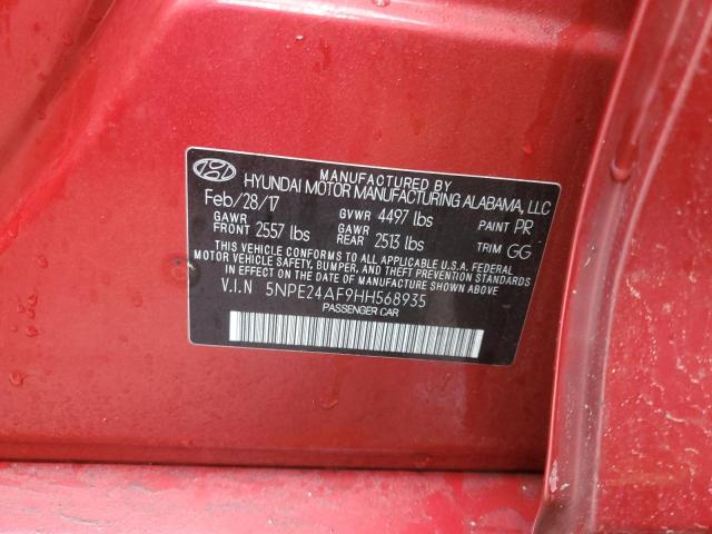 Photo 11 VIN: 5NPE24AF9HH568935 - HYUNDAI SONATA SE 