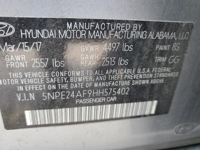 Photo 12 VIN: 5NPE24AF9HH575402 - HYUNDAI SONATA SE 