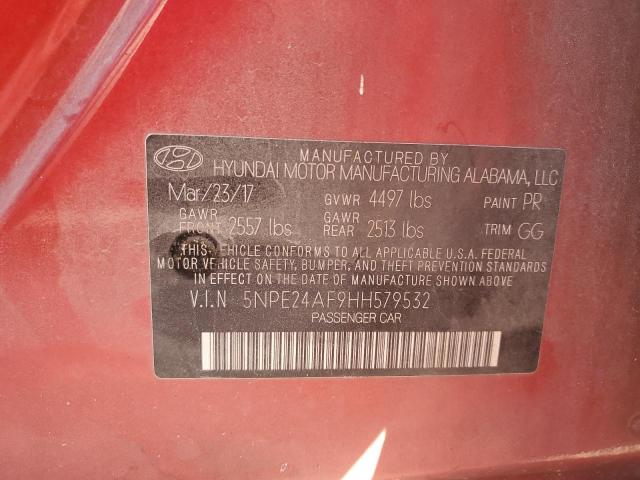 Photo 12 VIN: 5NPE24AF9HH579532 - HYUNDAI SONATA 