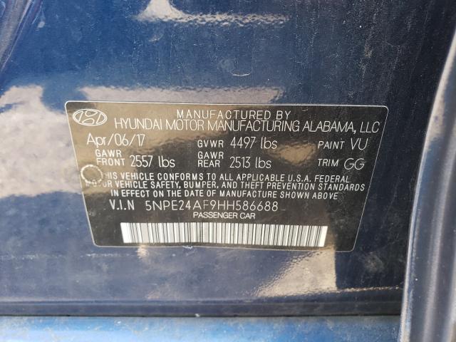 Photo 9 VIN: 5NPE24AF9HH586688 - HYUNDAI SONATA SE 