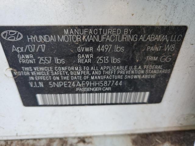 Photo 11 VIN: 5NPE24AF9HH587744 - HYUNDAI SONATA 