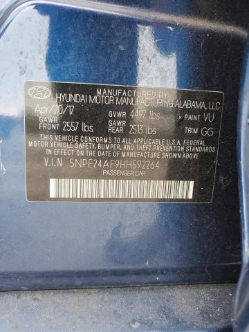 Photo 11 VIN: 5NPE24AF9HH592264 - HYUNDAI SONATA SE 