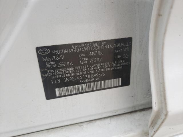 Photo 11 VIN: 5NPE24AF9JH599396 - HYUNDAI SONATA SE 