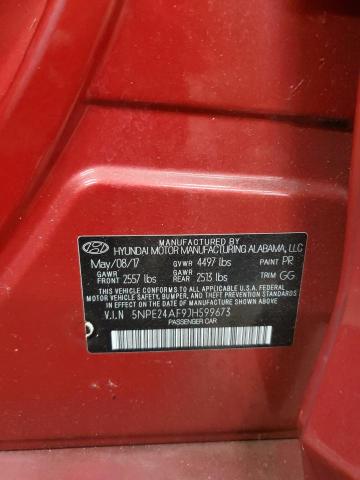 Photo 11 VIN: 5NPE24AF9JH599673 - HYUNDAI SONATA SE 