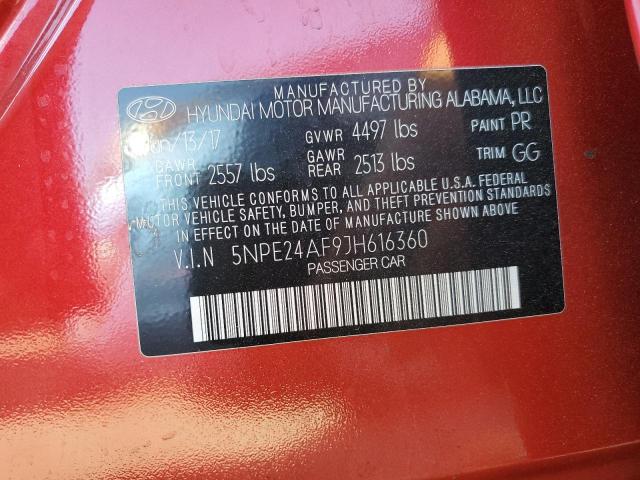 Photo 12 VIN: 5NPE24AF9JH616360 - HYUNDAI SONATA SE 