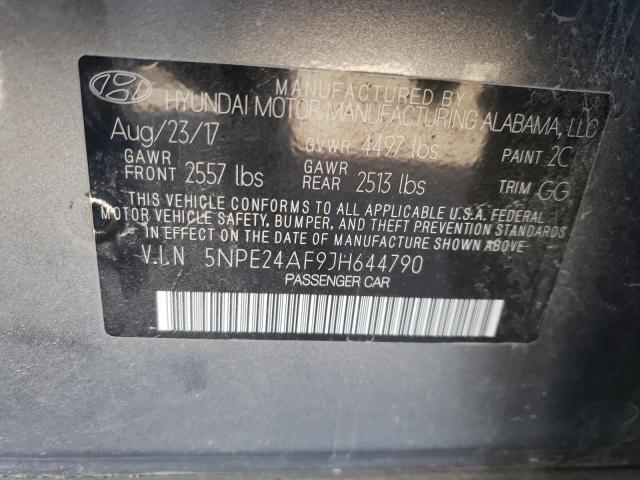 Photo 9 VIN: 5NPE24AF9JH644790 - HYUNDAI SONATA SE 