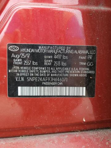 Photo 12 VIN: 5NPE24AF9JH646071 - HYUNDAI SONATA SE 