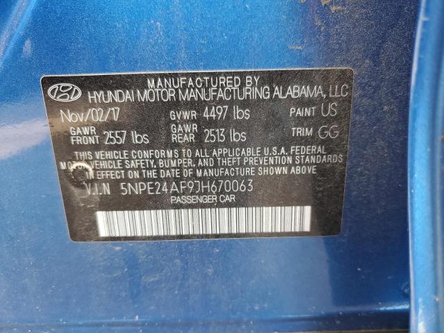 Photo 11 VIN: 5NPE24AF9JH670063 - HYUNDAI SONATA SE 