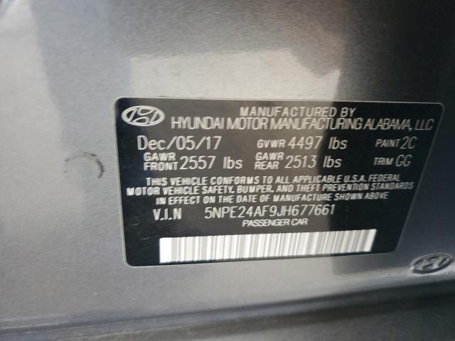 Photo 11 VIN: 5NPE24AF9JH677661 - HYUNDAI SONATA 